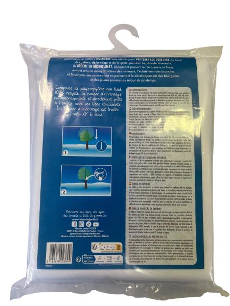 Croissance et protection des végétaux - Housse d'hivernage - 2 m x 2,4 m - Blanc - MEDIA_PACKAGING_VERSO